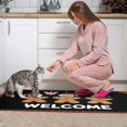 thumbnail image 3 of Christmas Kitchen Rug Set of 2 Non Skid Kitchen Mats for Floor,Welcome Christmas Gingerbread Man Candy Kitchen Floor Mats for Bathroom,Room Cooking (47x17+30x17in), 3 of 6