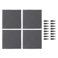 thumbnail image 2 of 4 Pieces Trittstein Garden Plate Weatherproof Stepping Stones with Ground Stakes  Stone Step Plate for Paths or Sidewalks, 2 of 7