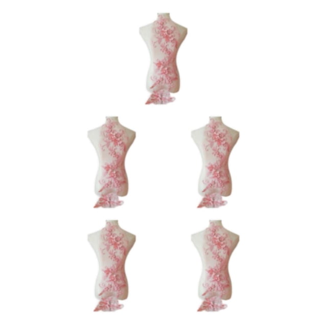 Transemion Unique And Beautiful Dresses With Lace Applique Decoration For Costumes Pale Mauve 5Set