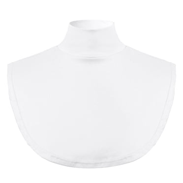 TiaoBug Coton Faux Col Détachable Col Montant Col Dickey Chandail à Col Roulé Demi-Haut Blouse Cache-Cou d'Hiver Blanc Taille Unique