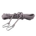 thumbnail image 1 of 12KN 9.5mm 10M Outdoor Rock Climbing Work Rappelling + 2 Carabiner - Various Colors - Gray, 20m, 1 of 6