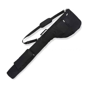 Sunday Golf Bag, Golf Carry Bag, 8-10 Golf Clubs Lightweight Foldable Travel Golf Case with Strap Waterproof Sunday Bag, Black