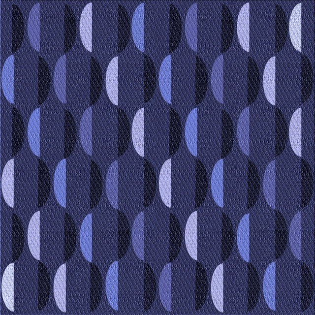 Ahgly Company Tapis d'Intérieur Lavable en Machine Carré Transitionnel Bleu Nuit, 8 Pieds Carré