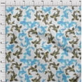 thumbnail image 4 of oneOone Rayon Light Blue Fabric Asian Japanese Koifish Craft Projects Decor Fabric Printed By The Yard 56 Inch Wide, 4 of 5