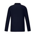 thumbnail image 3 of Jalioing Men's Collared Shirt Long Sleeve Button Golf Shirts Business Casual Ribbed Stretchy Pullover Tee, 3 of 5