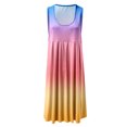 thumbnail image 3 of TJAZFJPA Robes d'Hiver pour Femmes Robe d'Été Décontractée Sans Manches Robe de Plage Col Rond Robe Imprimée Robe Débardeur Grande Taille Robes de Bal pour Femmes Longues, 3 of 7