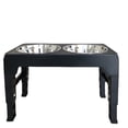 thumbnail image 4 of Dog Raised Bowls Adjustable Raised Dog Bowl Elevated Dog Bowls Stainless Steel Double Bowls Large Capacity Adjustable Raised Pet Bowl With 4 Height Modes, 4 of 5