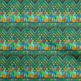 thumbnail image 1 of oneOone Cotton Flex Dark Green Fabric African Aztech Craft Projects Decor Fabric Printed By The Yard 40 Inch Wide, 1 of 4