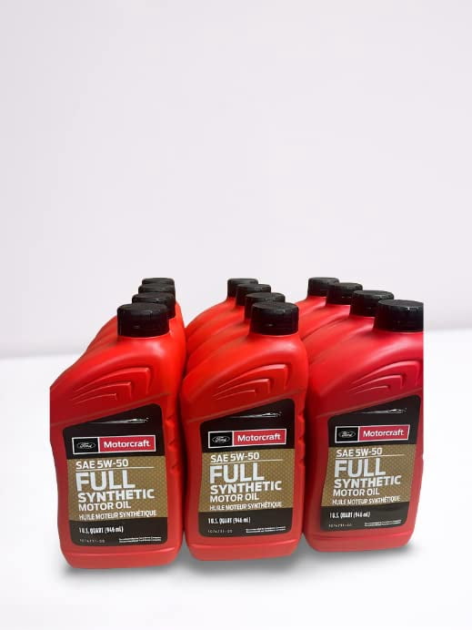 5w50 Ford Motorcraft XO-5w50-QGT Full Synthetic Motor Oil 12 qt case
