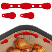 XIPYYKM Air Fryer Magnets for Parchment Paper, Silicone Buckle Clips to Hold Down Air Fryer Liners, Heat-Resistant Liner Lock for Preventing Paper Fly-Up