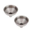 thumbnail image 1 of Oleegame 2PC Stainless for Bottle Liquor Funnel 2 Flask Stainless Funnel Pcs Kitchen，Dining Bar Silver, 1 of 4