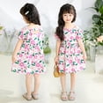thumbnail image 4 of LUOGENLI Robe Bébé Robes pour Bébés Filles Robe Longue pour Filles Tendance Été Violet 6-7 Ans, 4 of 4