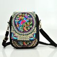 thumbnail image 1 of Up to 65% off Womens Ethnic Style Embroidered Retro Backpack Mini Coin Purse Small Bag, 1 of 6