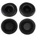 thumbnail image 1 of Avec L R Marque Noir 2Pcs 80mm Coussin d'Oreille, Coussin d'Oreille Universel, pour Casque d'Écoute, 1 of 8