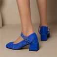 thumbnail image 4 of B91xZ Mocassins à Lacets pour Femmes, à Enfiler, Plateforme, Mocassins Décontractés et Confortables, Bleu 8, 4 of 5