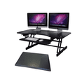 thumbnail image 1 of Rocelco ADRB45 (Black) Adjustable-Height Desk Riser w/ Medium Anti-Fatigue Mat (MAFM), 1 of 7