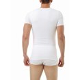 thumbnail image 3 of Underworks Mens Cotton Concealer Compression V-neck T-shirt, 3 of 5