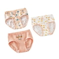thumbnail image 1 of Girls 3Pc Toddler Kids Cartoon Rainbow Shorts Underwear Clothes, 1 of 3