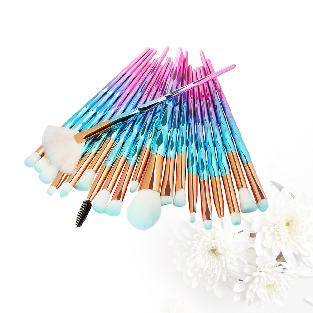 IFANLANDOR Brushes for Makeup Cosmetic Brushes Set 20Pcs Multi Color Professional Use Ladies Who Usually Make Up