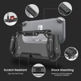 thumbnail image 2 of Switch Lite Protective Case for Nintendo Daily Gift (Ergonomic /Sturdy /Full Protection) Gift Idea Family Happy Hours Black, 2 of 6
