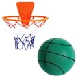 thumbnail image 2 of WLOELOEW Green Mute Ball Indoor Children'S Silent Basketball Racket Ball Sports Ball Toys Baby Sponge Ball Frame, 2 of 4