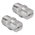 thumbnail image 3 of 2 Pcs Embout de Pulvérisation pour Ventilateur Plat en Acier Inoxydable, Grande Résistance, Durable, Débit d'Eau Réglable, Buse d'Atomisation à Large Angle 95°, 3 of 14