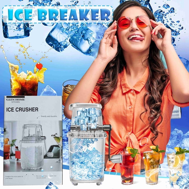 XZNGL Ice Crusher Machine for Shaved Ice Household Manual Ice Crusher Transparent Multi-Purpose Hand Shaved Ice Machine Ice Machine Crushed Ice