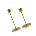 thumbnail image 1 of serony 2x Taper Candle Holder Candlestick Table Centerpiece Dinner Ornament Golden, 1 of 9