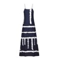 thumbnail image 5 of Cameland Robe Décontractée pour Femme Grande Taille, Imprimé Marguerites, Col en V, Sans Manches, Ample, Longueur Genou, Bleu Foncé, m, 5 of 5