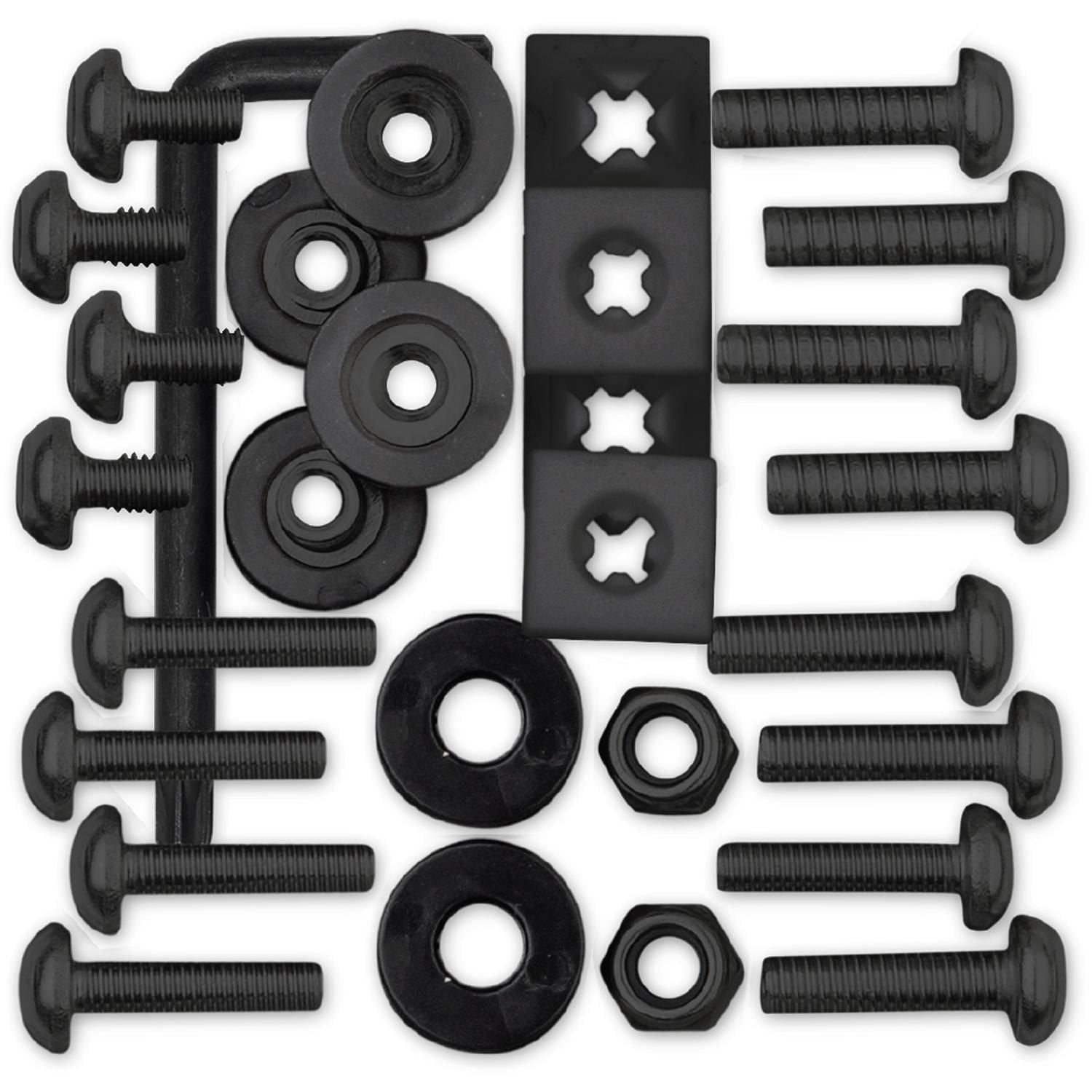 Cruiser Accessories Ultimate Kit Locking Fasteners, Star Pin, Stainless Black PTFE