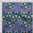 thumbnail image 4 of oneOone Velvet Dark Teal Blue Fabric Geometric Sewing Material Print Fabric By The Yard 58 Inch Wide, 4 of 4
