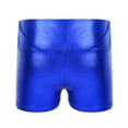 thumbnail image 2 of vastwit Girls Shiny Metallic Shorts Gymnastics Dance Shorts Royal Blue 4, 2 of 5