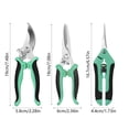 thumbnail image 3 of PEONAVET Stainless Steel Gardening Scissors Gardening Scissors Set Garden Branches Flower Branches Garden Courtyard Multi Purpose Tool Household Stainless Steel Scissors, 3 of 6