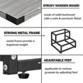 thumbnail image 4 of 2 Step Stool for Adults Kids, Heavy Duty Wooden Stepping Stools, Bedside Foot Stool with 500lbs Load Capacity, Non-Slip Step Stool for High Bed, Kitchen, RV - Grey, 4 of 8