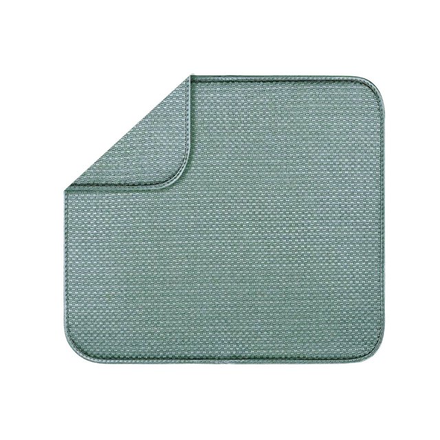 GROWTH TANK Absorbent Dish Drying Mat Placemat Easy Storage Sink Drying Mat Mashine Washable green