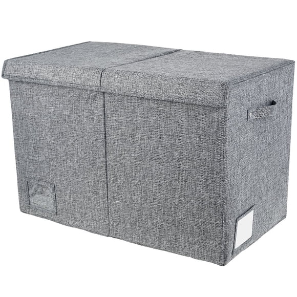 EIGTHTAIL Extra Large Toy Box 82.5L Collapsible Sturdy Kids Toy Chest for Boys Girls Kids Toy Storage Organizer Toddler Storage Bins with Lids and Handle Toy Box basket for Living Room Be
