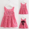 thumbnail image 3 of LEEy-world Robes pour Filles Tout-Petits Enfants Bébés Filles Sans Manches Décontractée Ligne A Robe Patineuse pour l'École Fête Robes de Princesse, Rouge, 3 of 4