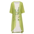 thumbnail image 4 of FcBaudy Robe Sans Manches à Col Rond, Robes d'Été pour Femmes, Robes pour Femmes Mode Femmes Décontractée Robe Sans Manches à Col en V Unie Manteau à Manches Longues Ensemble Deux Pièces Jupes Rebondissantes pour Dames de Tous Côtés, 4 of 7