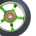 thumbnail image 5 of 2 Pcs Roues de Rechange pour Trottinette 100 mm avec Roulements, Aluminium, PU Résistant à l'Usure, Pièces de Trottinette, Accessoires pour Trottinette, Vert, 5 of 5