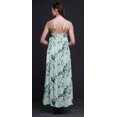 thumbnail image 4 of Bimba Robe Maxi à Bretelles Spaghetti Sans Manches pour Femmes en Rayonne Imprimée d'Oiseaux, Coupe Évasée, Cami - Petit, 4 of 5