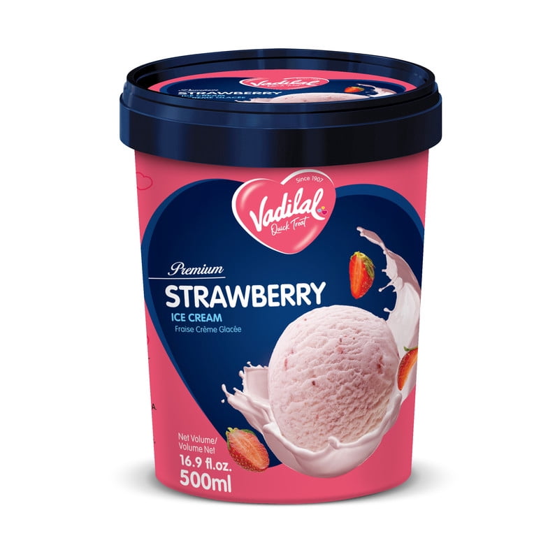 Vadilal Crème glacée fraise 500 ml
