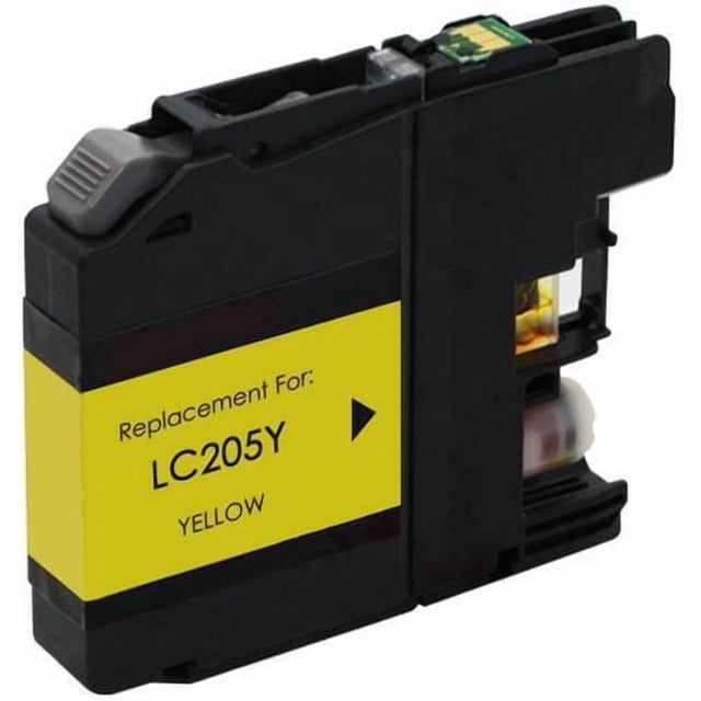 L-ink LC205 Cartouche à Jet d'encres Jaune Compatible (LC-205)
