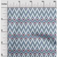 thumbnail image 1 of oneOone Cotton Cambric Fabric Chevron Ikat Printed Craft Fabric BTY 56 Inch Wide, 1 of 1