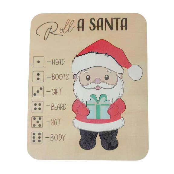 Yinanstore Casse-Tête en Bois de Noël Jouet Éducatif Précoce Amusant pour Garçons Filles Cadeau de Fête des Fêtes Voyage Portable Artisanat en Bois Jeu de Société Père Noël