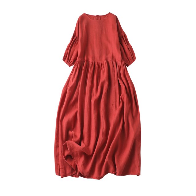 Pompotops Robe Longue de Soirée Mode Femme Aguichant Manches 3/4 Dos Nu avec Dentelle en Solde