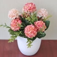 thumbnail image 2 of Bonsaï de Fleurs Artificielles Simulant une Décoration en Pot pour Table à Manger, Hôtel, Bureau, 2 of 6