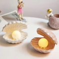 Shell Pearl Light Led Accent Lamp Portable Nightlight - white dontodent ...