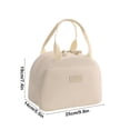 thumbnail image 3 of Yeciiwht Portable Lunch Box Large Capacity 6.5L Packing Lunch Bag for Women Men Front Pocket Designs Exquisite Handheld Bento Box Insulation Lunch Bags, 3 of 6