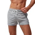 thumbnail image 3 of Maillot de Bain Homme 5 Pouces Short de Plage Gris Uni TG, 3 of 5