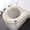 Coffee#20, variant on Solid-Colour Toilet Seat Cushion, Comfortable and Warm Cover with Stretchable Design, Hygienic Protector for Standard Round or Elongated Toilets, Easy to Clean